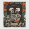 Till Death Do Us Part Personalized Skull Couple Blanket Gift On Valentines Day