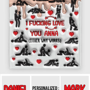 I Fucking Love You Blanket Personalized Blanket Naughty Couple Blanket Gift On Valentines Day