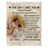 The Day I Met You Personalized Couple Blanket Gift On Valentines Day