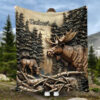 Deer Hunting Personalized Blanket Gift For Hunter Hunting Lover On Fathers Day Birthday Anniversary