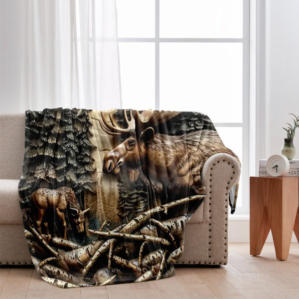 Deer Hunting Personalized Blanket Gift For Hunter Hunting Lover On Fathers Day Birthday Anniversary