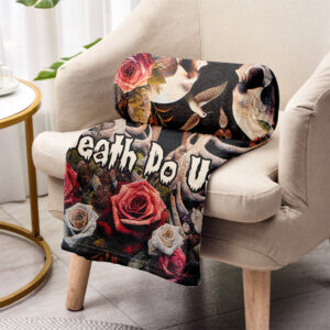 Til Death Do Us Part Personalized Skull Couple Blanket Gift On Valentines Day Birthday Anniversary