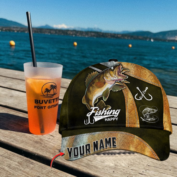 Personalized Walleye Fishing Classic Cap Gift For Fisherman On Fathers Day Birthday