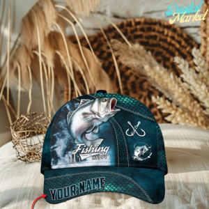 Personalized Stripped Bass Fishing Classic Cap Gift For Fisherman On Fathers Day Birthday