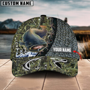 Catfish Fishing Personalized Cap Gift For Fisherman On Fathers Day Birthday