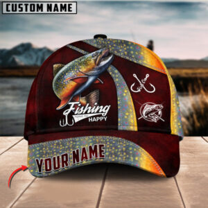 Personalized Trout Fishing Classic Cap Gift For Fisherman On Fathers Day Birthday