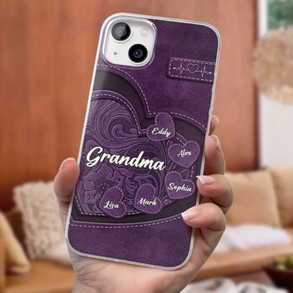 Grandma, Your Love Has Shaped Me In Lasting Ways Personalized Clear Phone Case Gift For Mom, Grandma