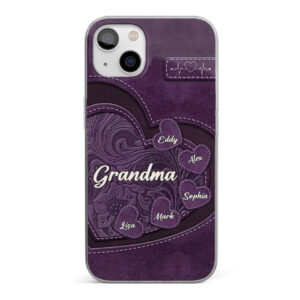 Grandma, Your Love Has Shaped Me In Lasting Ways Personalized Clear Phone Case Gift For Mom, Grandma