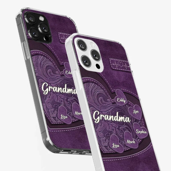 Grandma, Your Love Has Shaped Me In Lasting Ways Personalized Clear Phone Case Gift For Mom, Grandma