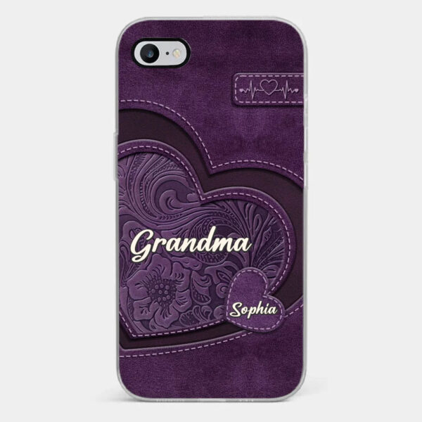 Grandma, Your Love Has Shaped Me In Lasting Ways Personalized Clear Phone Case Gift For Mom, Grandma