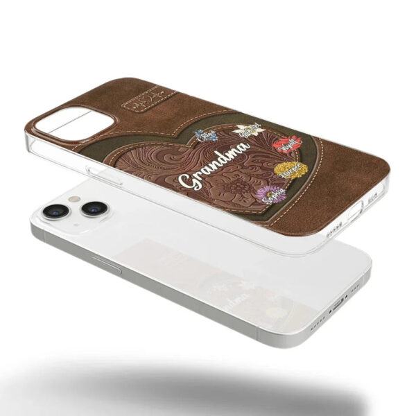 Her Love Blossoms In Every Season Personalized Clear Phone Case Gift For Mom, Grandma