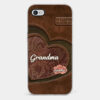 Her Love Blossoms In Every Season Personalized Clear Phone Case Gift For Mom, Grandma