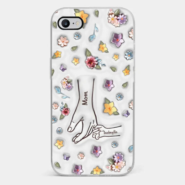 Best Mommy Ever Ever Personalized 3D Inflated Effect Printed Clear Phone Case Mother's Day, Gift For Mom, Grandma