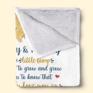 Our First Miracle, Our Forever Love Family Personalized Custom Blanket Mother's Day, Baby Shower Gift, Gift For First Mom