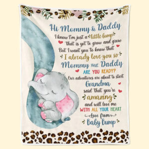 I Already Love You So Family Personalized Blanket Baby Shower Gift, Gift For First Mom