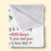 A Tiny Miracle Made Me A Mom Family Personalized Blanket Baby Shower Gift, Gift For First Mom