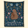 Her Love Is Infinite Family Personalized Blanket Gift For Mom, Grandma