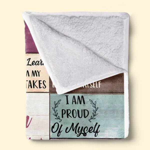 I Am My Child’s Safe Place Affirmation Personalized Blanket Gift For Mom, Yourself