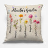 Grandma's Garden Family Personalized Pillow Gift For Grandma, Mama, Mothers Day Gifts