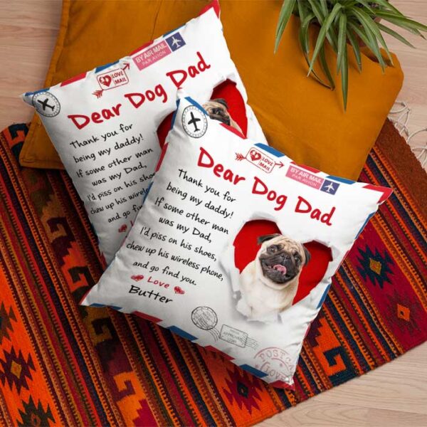 Thank You For Being My Parents Gift For Dog Lovers, Upload Image Personalized Camping Pillow