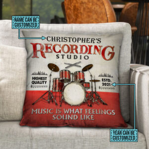 Personalized Drum What Feelings Sound Like Customized Pillow