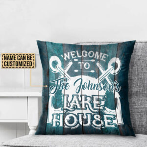 Personalized Lake Welcome To Lake House Customized Pillow