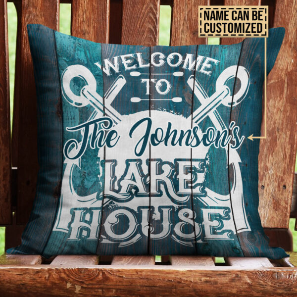 Personalized Lake Welcome To Lake House Customized Pillow