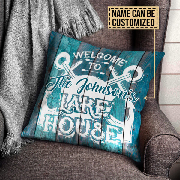 Personalized Lake Welcome To Lake House Customized Pillow