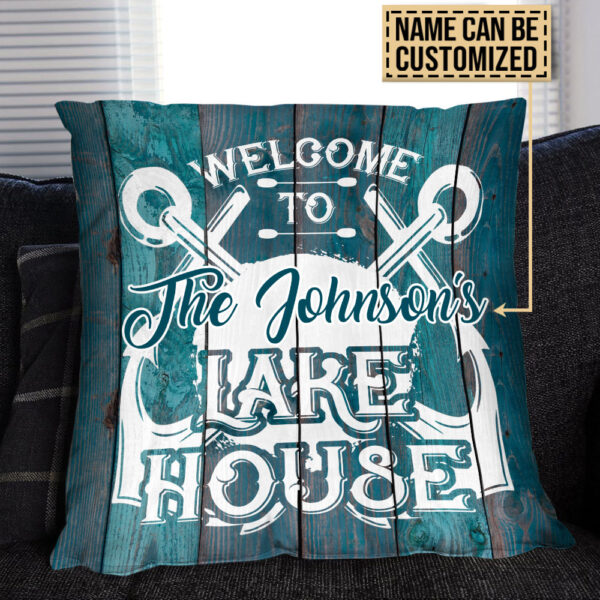 Personalized Lake Welcome To Lake House Customized Pillow