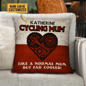 Personalized Cycling Mum Customized Pillow