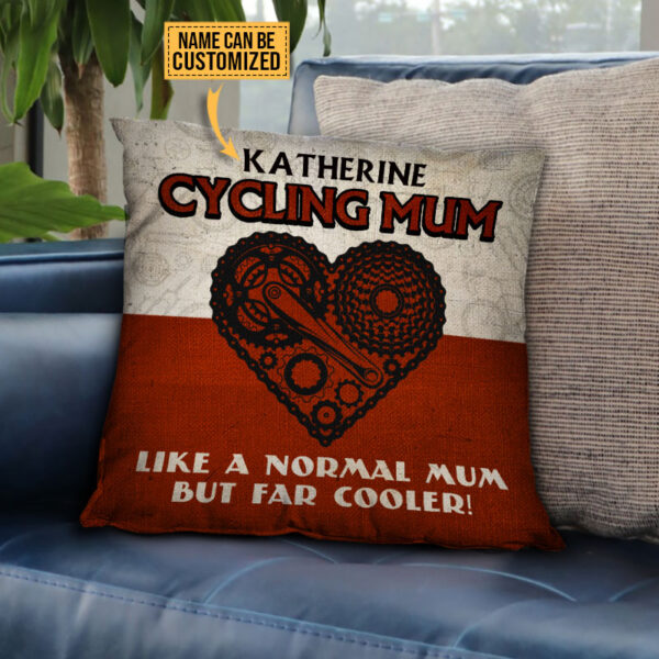 Personalized Cycling Mum Customized Pillow