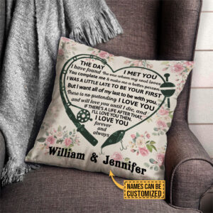 Personalized Fishing I Met You Custom Pillow