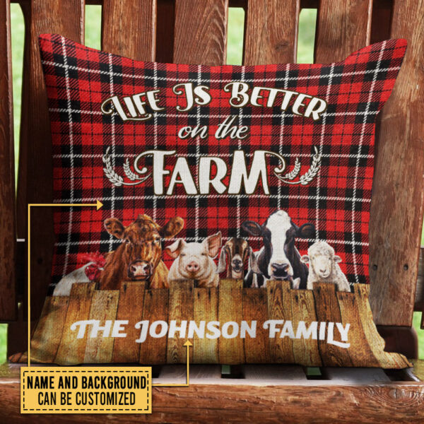 Personalized Farm Better On The Farm Custom Pillow