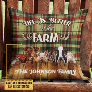 Personalized Farm Better On The Farm Custom Pillow