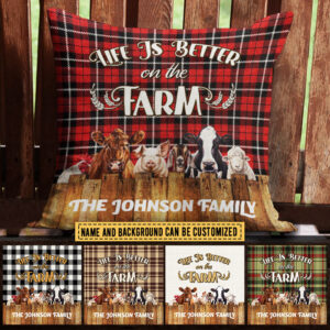 Personalized Farm Better On The Farm Custom Pillow