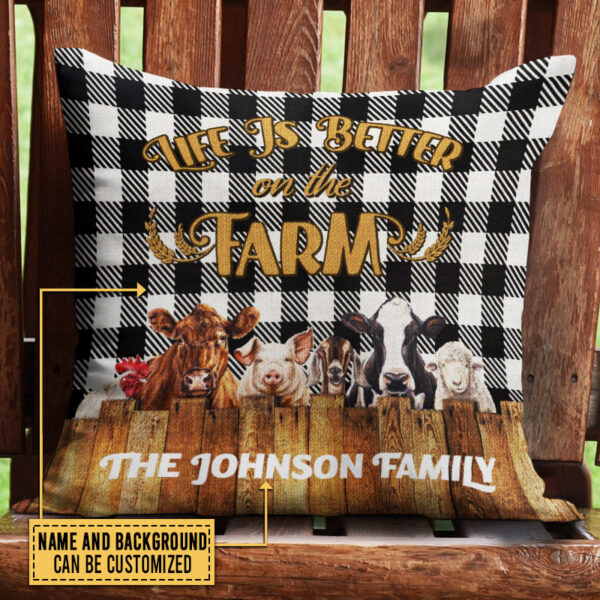 Personalized Farm Better On The Farm Custom Pillow