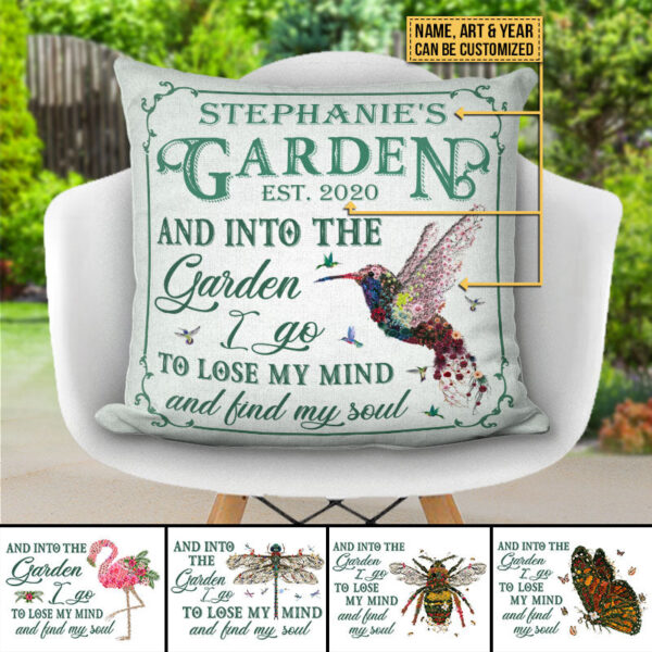 Garden Floral Art Find My Soul Custom Pillow