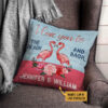 Flamingo Love You To The Beach And Back Custom Pillow