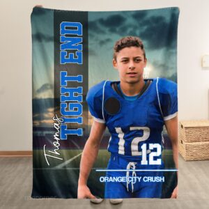 Sport Lovers - Basketball, Football, Baseball, Soccer, Softball Boy, Girls - Personalized Photo Blanket