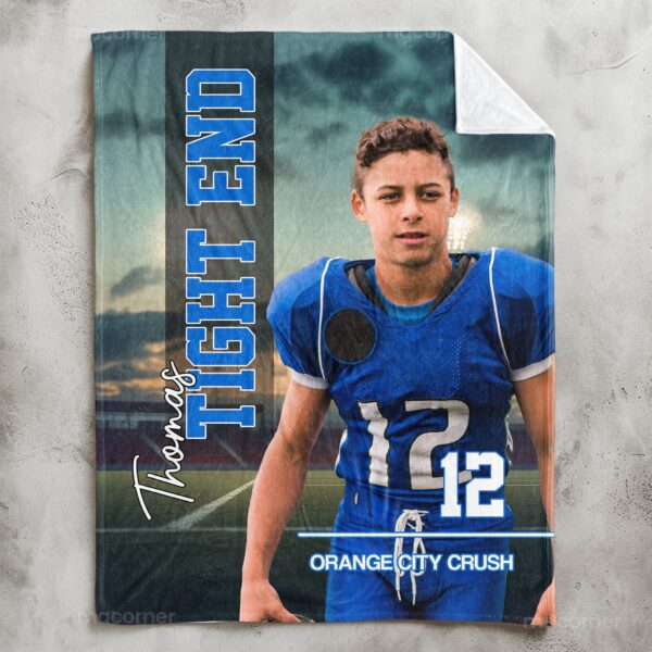 Sport Lovers - Basketball, Football, Baseball, Soccer, Softball Boy, Girls - Personalized Photo Blanket