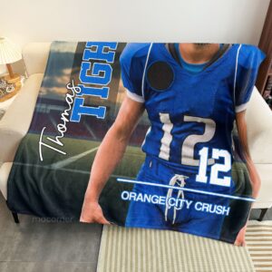 Sport Lovers - Basketball, Football, Baseball, Soccer, Softball Boy, Girls - Personalized Photo Blanket