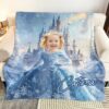 Ice Princess - Gifts For Little Girls, Daughter - Custom Face & Name - Personalized Photo Blanket